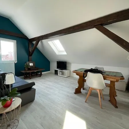 Apartamento Le Cosy calme et confortable avec parking gratuit proche du centre de Strasbourg, du Parlement Européen et du Wacken de 1 à 24 voyageurs Schiltigheim